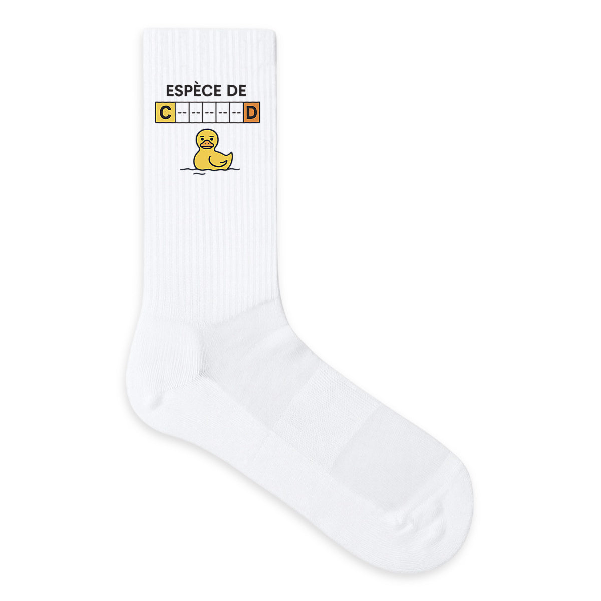 Chaussettes Espèce de C------D – L'Insulte qui se Porte - face_0