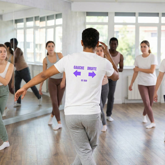 T SHIRT COLLECTION DANSE: gauche droite ( de rien)