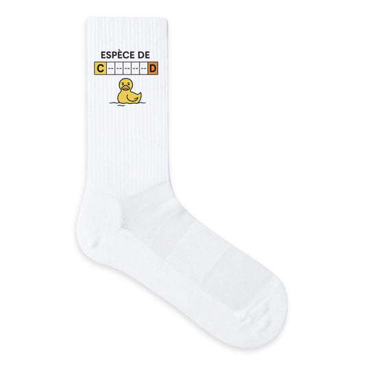 Chaussettes Espèce de C------D – L'Insulte qui se Porte - face_0