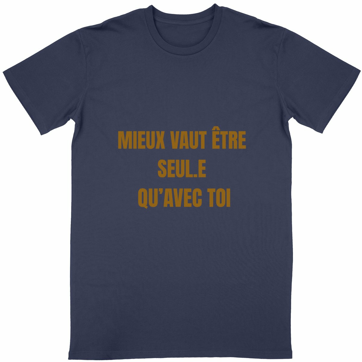 T-shirt Unisexe Classique Anti Relous - face_bleumarine