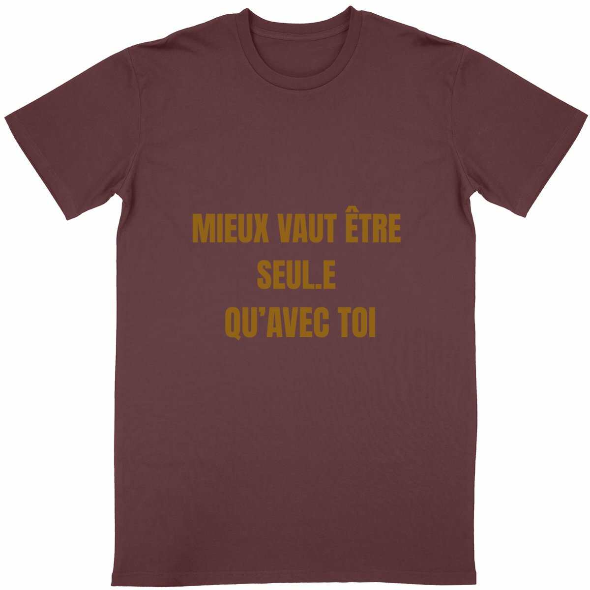 T-shirt Unisexe Classique Anti Relous - face_bordeaux