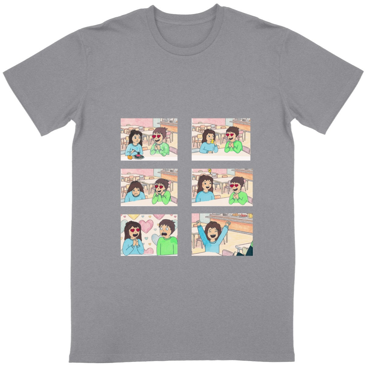 T-shirt - Le Jeu de l'Amour  – L'Anti-Relou Officiel - face_gris