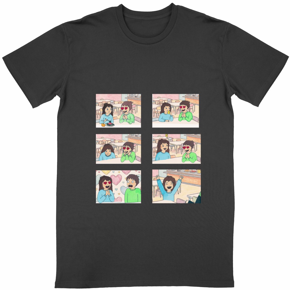 T-shirt - Le Jeu de l'Amour  – L'Anti-Relou Officiel - face_noir