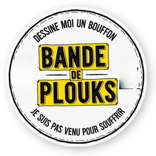 stickers BANDE DE PLOUKS - rond